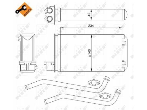 58617 Nagrzewnica Nrf 58617 Nrf