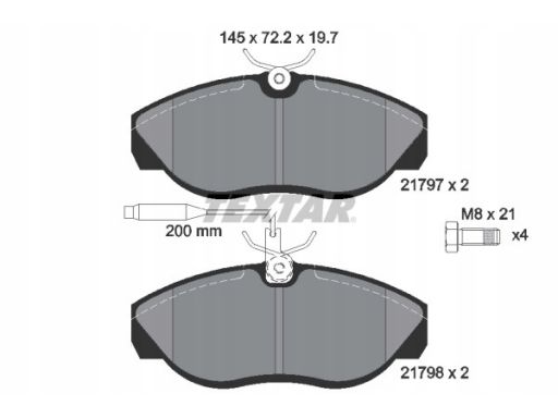2179701 Klocek Hamulcowy Kpl. Textar