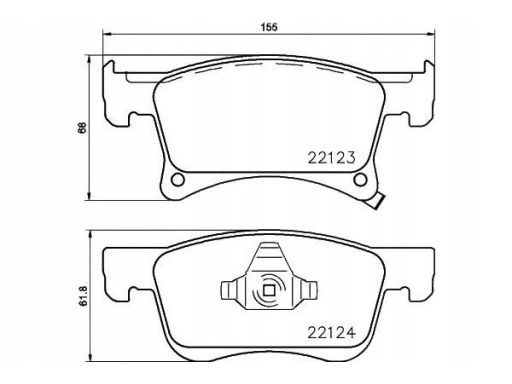 2212301 Klocek Hamulcowy Kpl. Textar