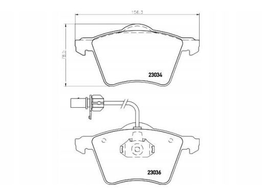 2303401 Klocek Hamulcowy Kpl. Textar