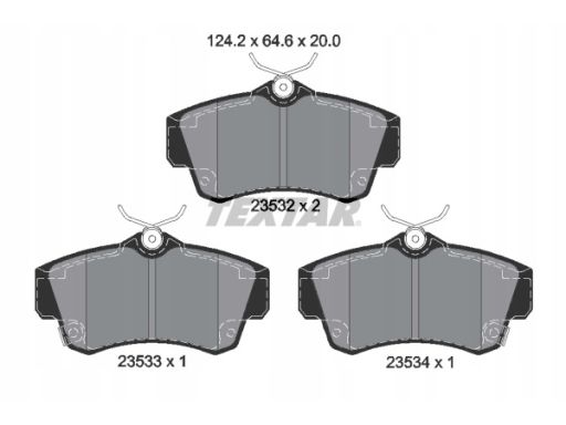 2353202 Klocek Hamulcowy Kpl. Textar