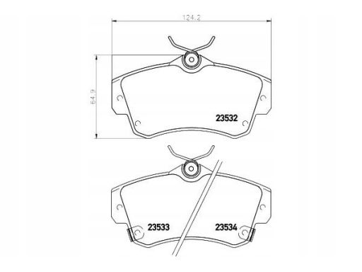 2353202 Klocek Hamulcowy Kpl. Textar