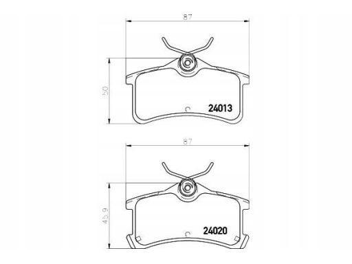 2401301 Klocek Hamulcowy Kpl. Textar