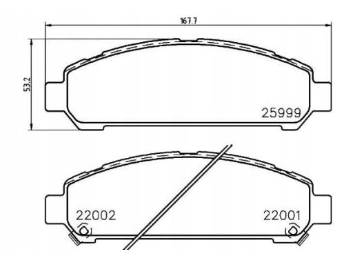 2599901 Klocek Hamulcowy Kpl. Textar