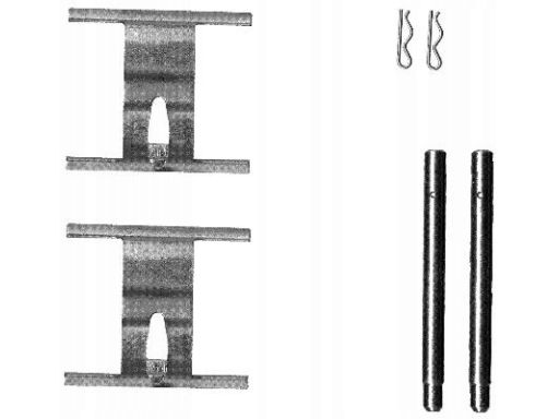 82076600 Zestaw Montażowy Klocków Hamulcowych Textar