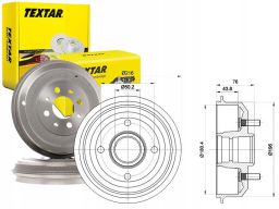 94018500 Bęben Hamulcowy Textar