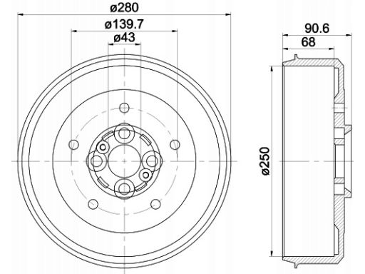 94030600 Bęben Hamulcowy Textar