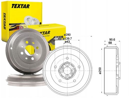 94030600 Bęben Hamulcowy Textar