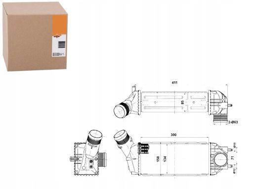 30908 Chłodnica Powietrza Doładowującego Nrf