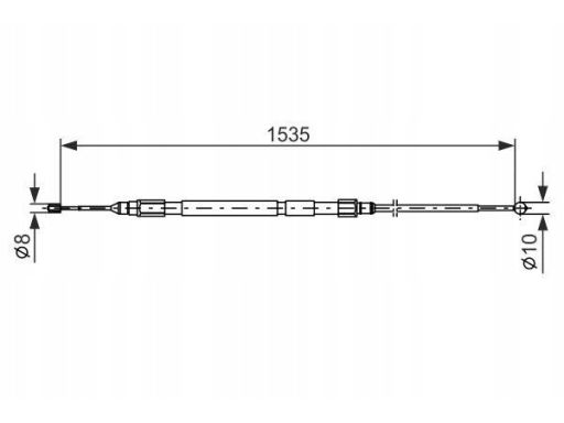 1 987 477 950 Linka Hamulca Postojowego Bosch