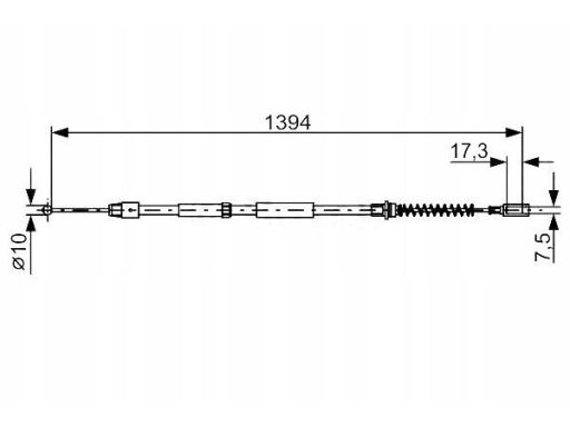 1 987 482 033 Linka Hamulca Postojowego Bosch