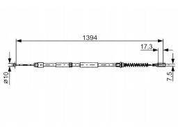 1 987 482 033 Linka Hamulca Postojowego Bosch