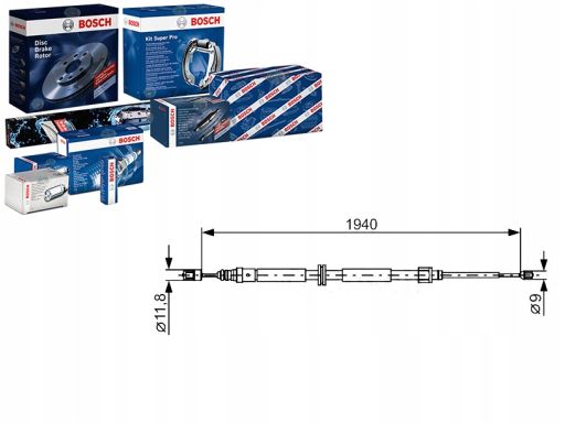 1 987 482 325 Linka Hamulca Postojowego Bosch