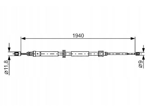 1 987 482 325 Linka Hamulca Postojowego Bosch