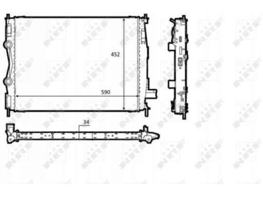 58539 Chłodnica Silnika Nrf