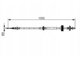 1 987 482 791 Linka Hamulca Postojowego Bosch