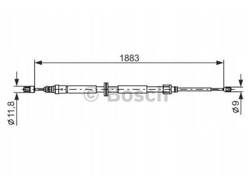 1 987 482 302 Linka Hamulca Postojowego Bosch