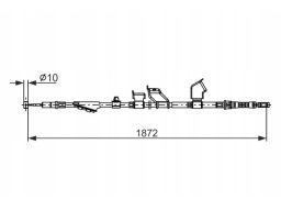 1 987 482 910 Linka Hamulca Postojowego Bosch