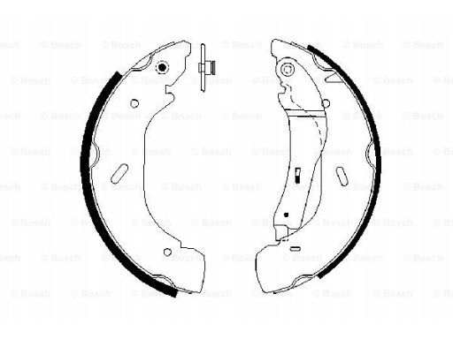 0 986 487 612 Szczęki Hamulcowe Kpl. Bosch