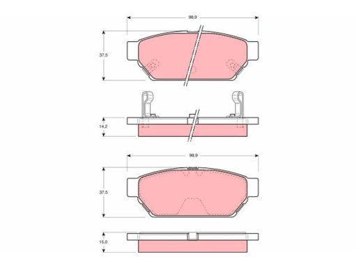 Klocek Hamulcowy Kpl. Gdb3045
