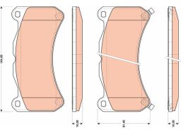 Klocek Hamulcowy Kpl. Gdb3489