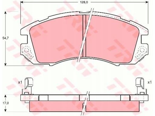 Klocek Hamulcowy Kpl. Gdb989