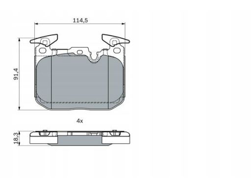 Klocek Hamulcowy Kpl. 0 986 494 947