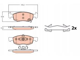 Klocek Hamulcowy Kpl. Gdb2099