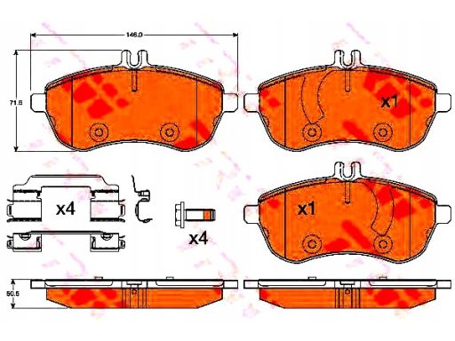 Klocek Hamulcowy Kpl. Gdb2056
