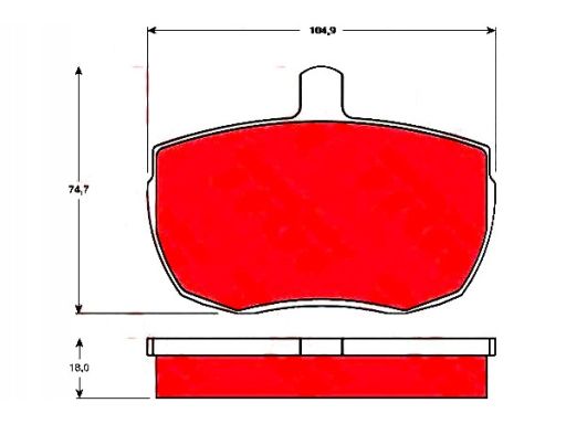 Klocek Hamulcowy Kpl. Gdb341