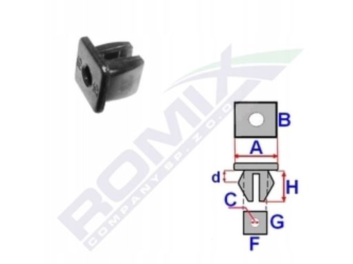 A53853 Spinka Tapicerska Romix