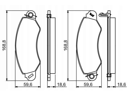 0 986 494 300 Klocek Hamulcowy Kpl. Bosch