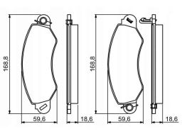 0 986 494 300 Klocek Hamulcowy Kpl. Bosch