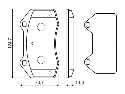 0 986 494 551 Klocek Hamulcowy Kpl. Bosch