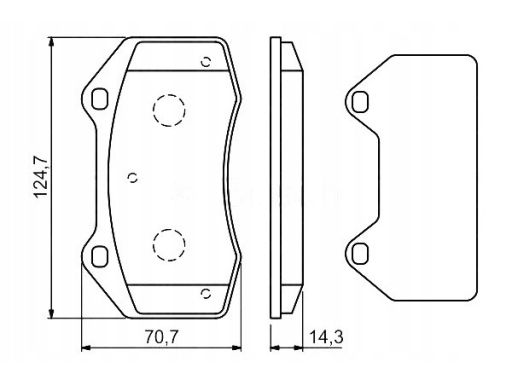0 986 494 551 Klocek Hamulcowy Kpl. Bosch