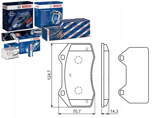 0 986 494 551 Klocek Hamulcowy Kpl. Bosch