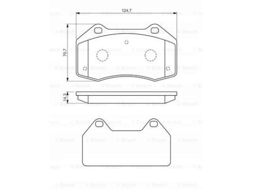 0 986 494 551 Klocek Hamulcowy Kpl. Bosch
