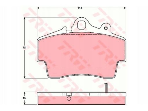 Gdb1394 Klocek Hamulcowy Kpl. Trw