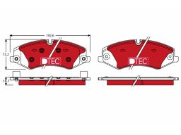 Gdb1898Dte Klocek Hamulcowy Kpl. Trw