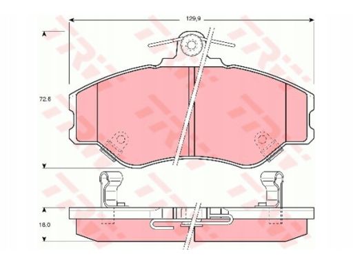 Gdb3089 Klocek Hamulcowy Kpl. Trw
