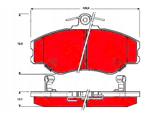 Gdb3089 Klocek Hamulcowy Kpl. Trw