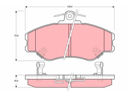 Gdb3089 Klocek Hamulcowy Kpl. Trw