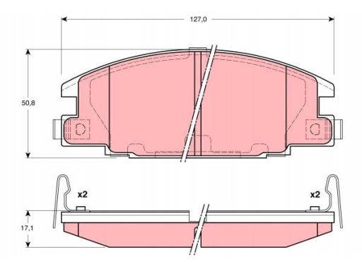 Gdb3161 Klocek Hamulcowy Kpl. Trw