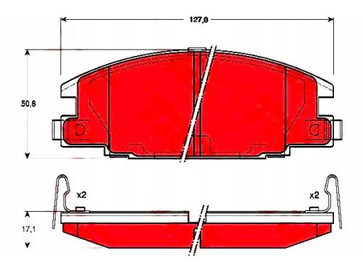Gdb3161 Klocek Hamulcowy Kpl. Trw