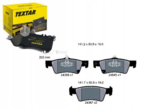 2436801 Klocek Hamulcowy Kpl. Textar