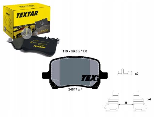 2481701 Klocek Hamulcowy Kpl. Textar