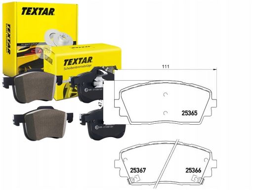2536501 Klocek Hamulcowy Kpl. Textar