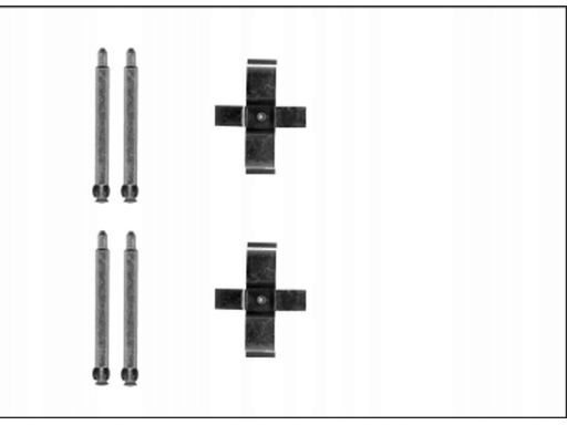 82540800 Zestaw Montażowy Klocków Hamulcowych Textar
