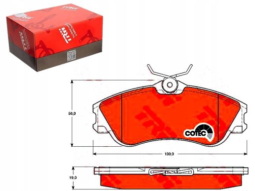 Klocek Hamulcowy Kpl. Gdb1295