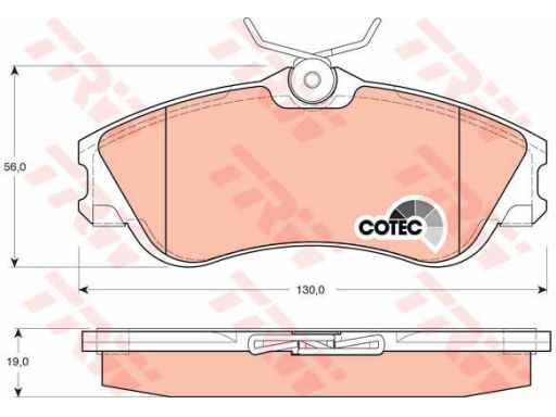 Klocek Hamulcowy Kpl. Gdb1295